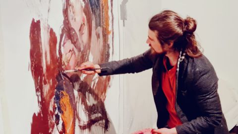 Livepainting vom 19.04.2024 „Von Umber zu Rot“