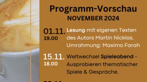 Programm Vorschau Café Freiraum