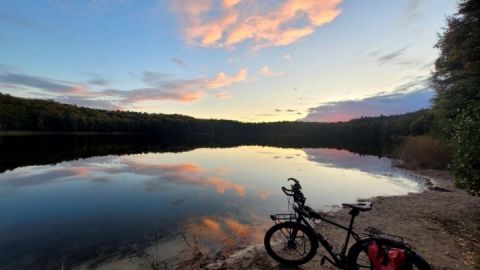 Fahrrad am See